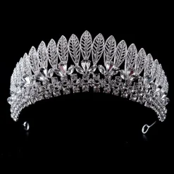 Tradera Lyx kristall CZ bröllop hår krona tiara> Bröllopsaccessoarer