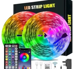 Tradera 20m Vattentät app styrt Komplett kit led slinga som styrs via Wi-Fi^ Smart Home