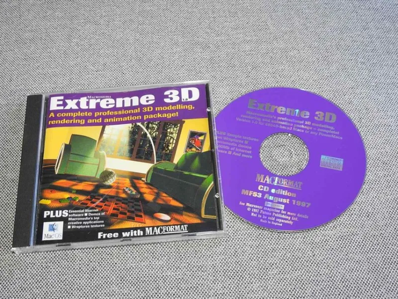 Tradera Mac Format August 1997 CD-ROM Extreme 3D> Program & Mjukvara