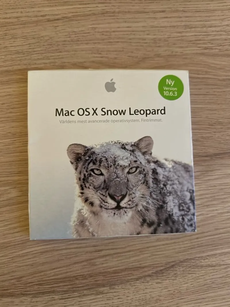 Tradera Mac OS X Snow Leopard 10.6.3 - Ny i originalförpackning> Program & Mjukvara