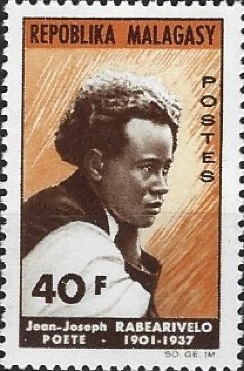 Tradera Madagaskar 1965 Jean-Joseph Rabearivelo, poet 1v^ Afrika