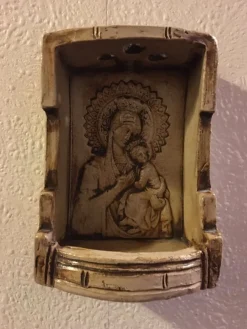 Tradera Madonna - keramik> Ikoner & Religiösa Föremål