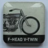 Tradera Magneter<Magnet Harley Davidson F-Head V-Twin 22x22 mm Nostalgic art