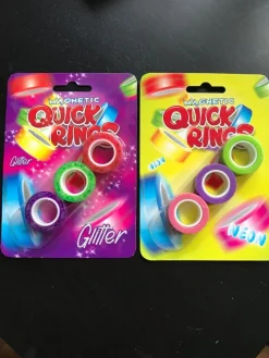 Tradera Magnetiska Quick Rings - Glitter & Neon> Magneter