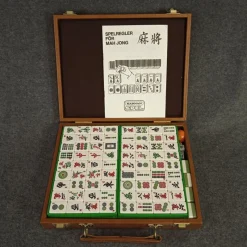 Tradera Lek & Spel<Mahjong i brun väska