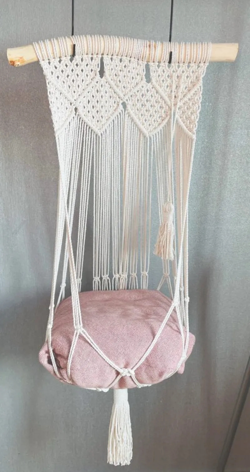 Tradera Makramé, katt gunga^ Övrigt Handgjort