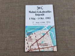 Tradera Tidtabeller<MALMÖ LOKALTRAFIK - TIDTABELL 1982