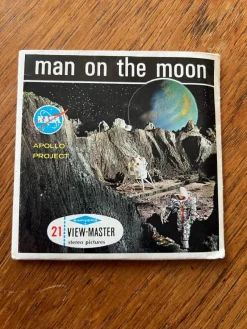 Tradera Man on the Moon View-Master stereobilder^ Miniatyroptica