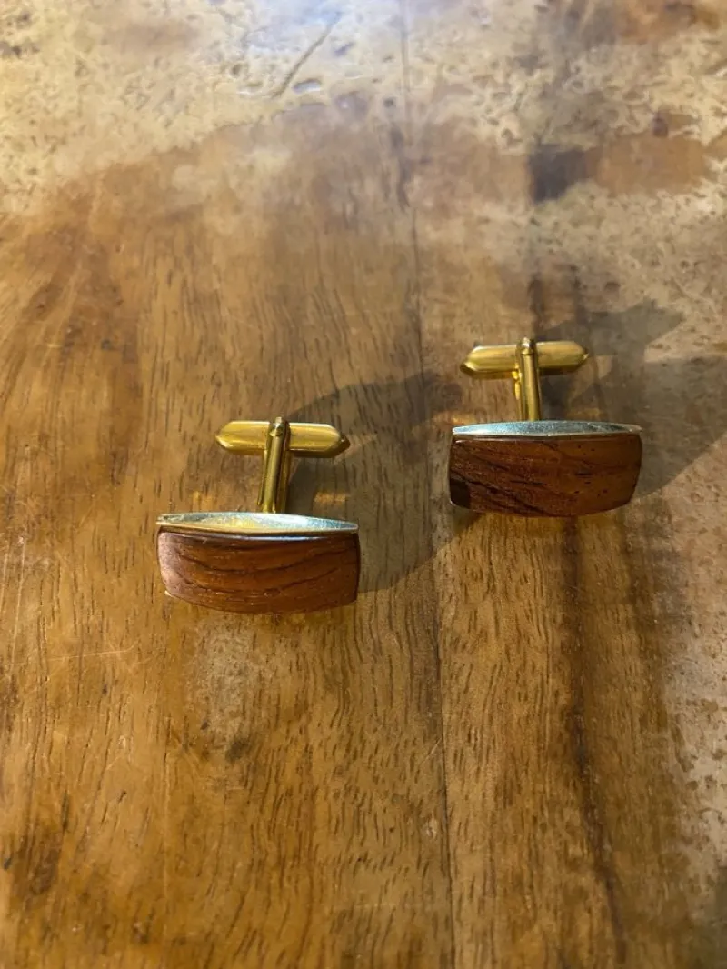 Tradera Manschettknappar<Manchettknappar guldfärgade