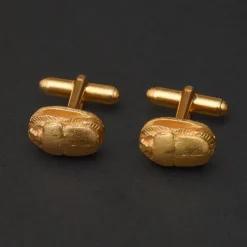 Tradera Manschettknappar guldpläterade skalbaggar scarab> Ikoner & Religiösa Föremål