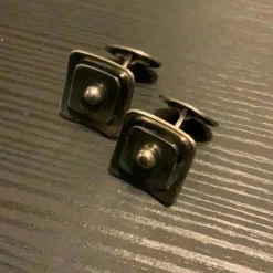 Tradera Manschettknappar<Manschettknappar retro silver