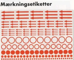 Tradera Markörer för brev kort och frimärken mm 10 ark^ Tillbehör