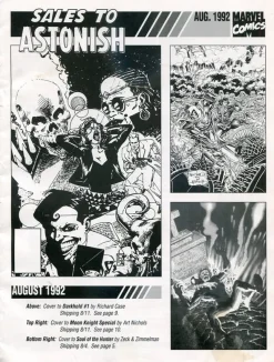 Tradera Marvel Comics August 1992 Spider-man, Turtles, Ghost Rider> Amerikanska Serier