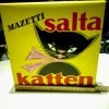 Tradera Varuförpackningar<Mazetti Salta Katten - Reklamtavla