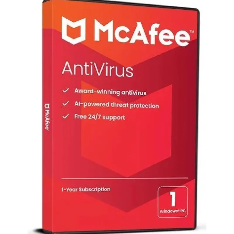 Tradera McAfee AntiVirus Protection 2024 (1 år / 1 PC) Senaste versionen | SNABB LEV!> Program & Mjukvara