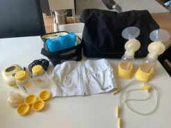 Tradera Medela freestyle elektrisk dubbelbröstpump med tillbehör> Amning & Graviditet