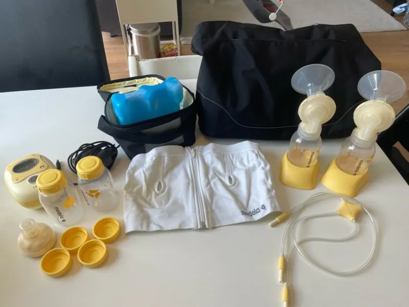 Tradera Medela freestyle elektrisk dubbelbröstpump med tillbehör> Amning & Graviditet