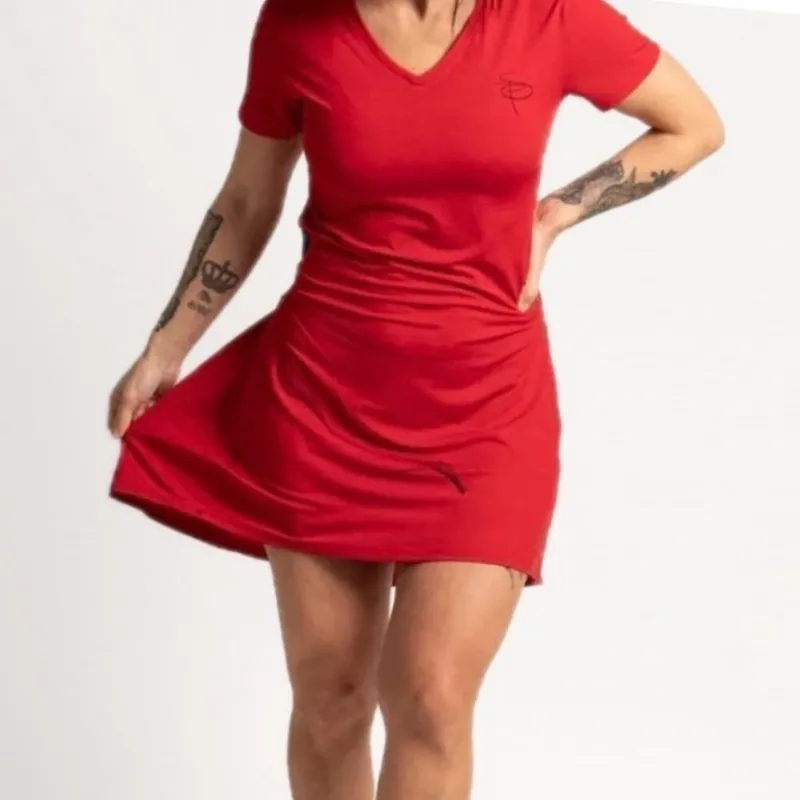 Tradera Padel<MEDIUM / Helt ny! Padelklänning / tennisklänning - Röd