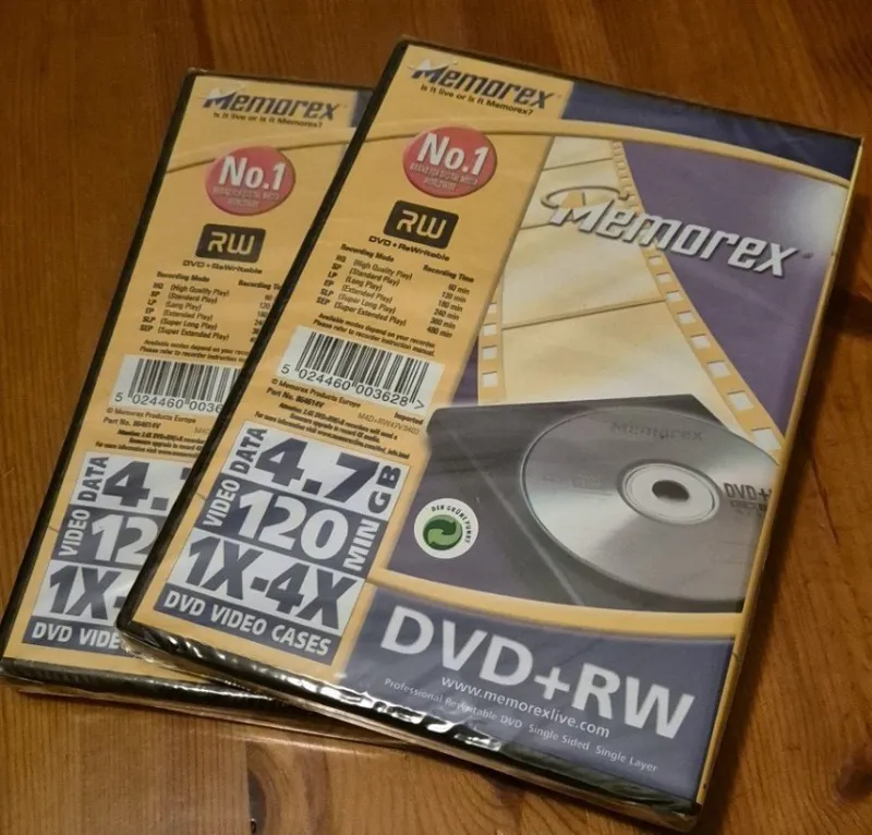 Tradera Memorex DVD+RW 4,7 GB 120 min 1x-4x> Extern Lagring