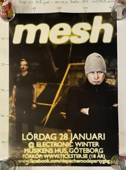 Tradera MESH Snygg och ovanlig turnéposter. Original. FRI FRAKT!^ Musikposters