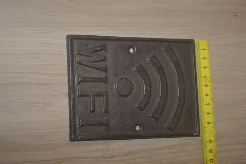 Tradera Metall skyllt WIFI> Övrigt Datorer & Tillbehör