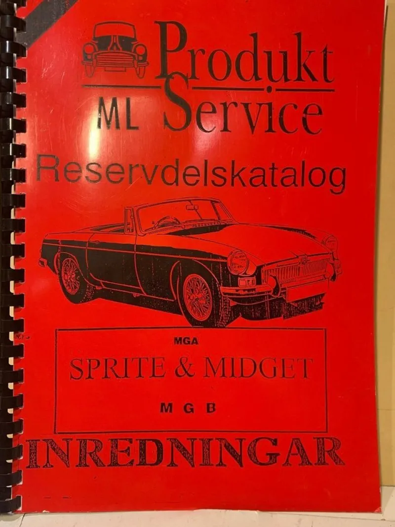 Tradera MGB reservdels katalog^ Övrigt Fordonsrelaterat