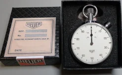 Tradera 53mm HEUER 1/100 minut kronograf/stoppur 1970-talet^ Tidtagarur