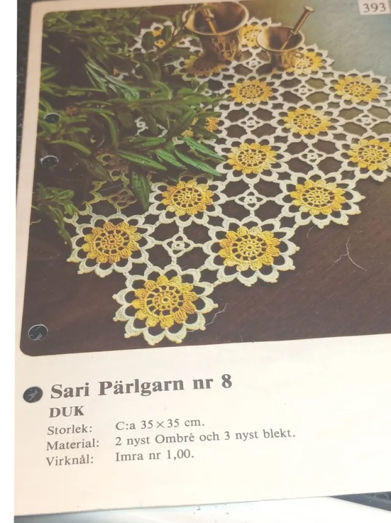 Tradera Mönster till en Fin duk> Sömnad & Stickning