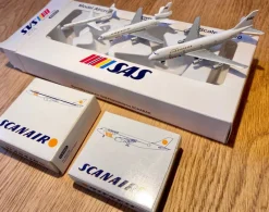 Tradera Modellflygplan SAS & Scanair - Schabak skala 1:600^ Flyg