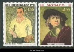Tradera Monaco | Mi 1494-1495 | Konst | Postfriskt | Kv 80:-^ Europa