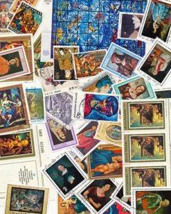 Tradera Motivfrimärken, konst^ Flera Länder