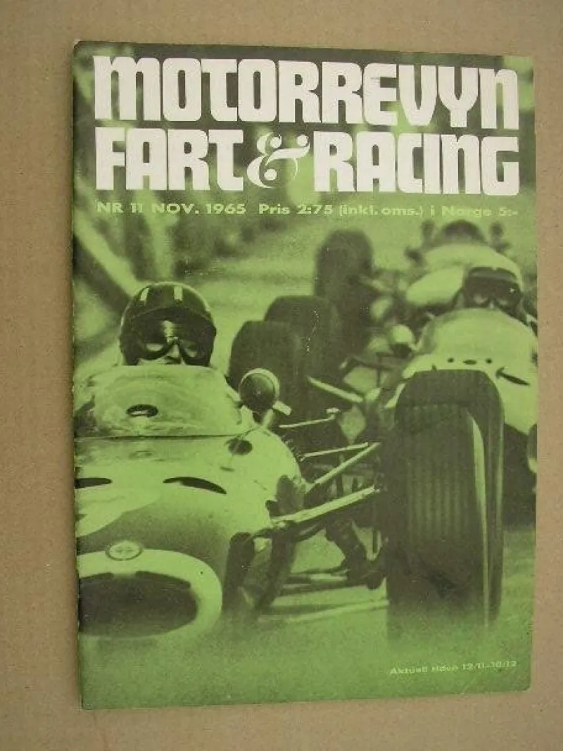 Tradera Motorrevyn Fart & Racing 1965 Nr. 11 Höstdag Montlhery Bilsalonger Tommy Wiking> Fordonslitteratur
