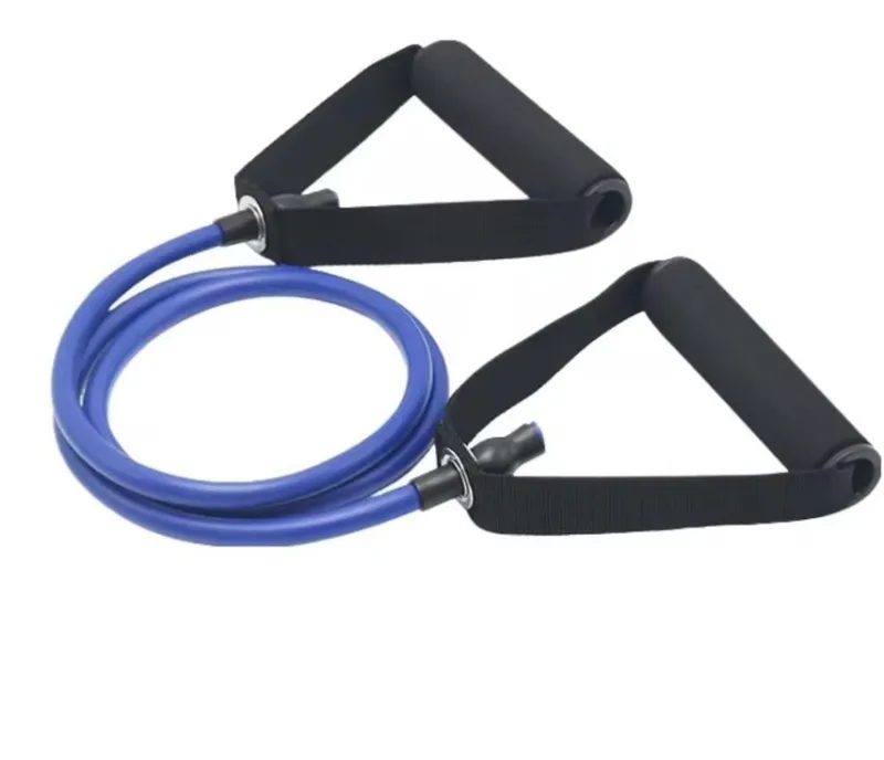 Tradera Träning<Motståndsband med Handtag - 25LB Träningsband för Hemträning och Styrka