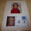 Tradera Musikmemorabilia<Mozart konstfotografi & förstadagsbrev med passepartout