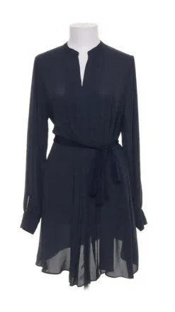 Tradera Mörkblå gravidtunika / gravidklänning / gravidblus (uppklädd), stl M^ Mammakläder