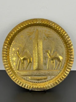 Tradera Mässingrelief med Dromedarer | Handhamrad | Marocko^ Reliefer