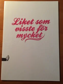 Tradera Musikalprogram - Liket som visste för mycket 2010^ Filmmemorabilia