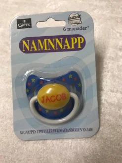 Tradera Napp med Namn , JACOB> Amning & Graviditet