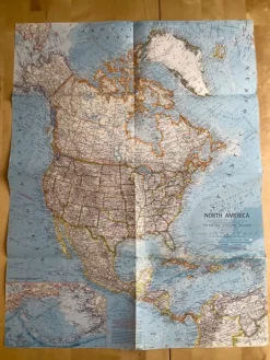 Tradera National Geographic Karta - North America från 1964> Grafik, Kartor & Tryck
