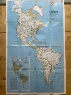 Tradera National Geographic Karta - The Americas> Grafik, Kartor & Tryck