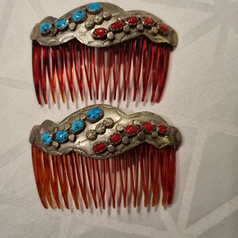 Tradera Navajo Vintage hårspännen> Håraccessoarer
