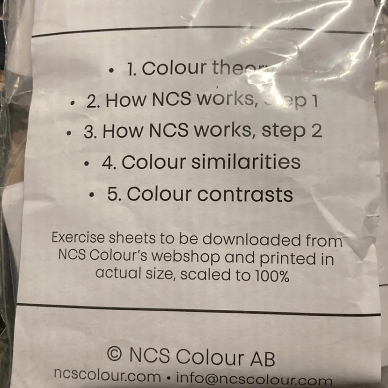 Tradera NCS Färganalys/colour theory ncs^ Konstnärstillbehör
