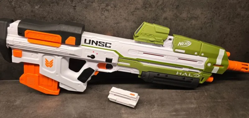 Tradera NERF Halo Infinite MA40 Motoriserad Dart Blaster> Utomhusleksaker
