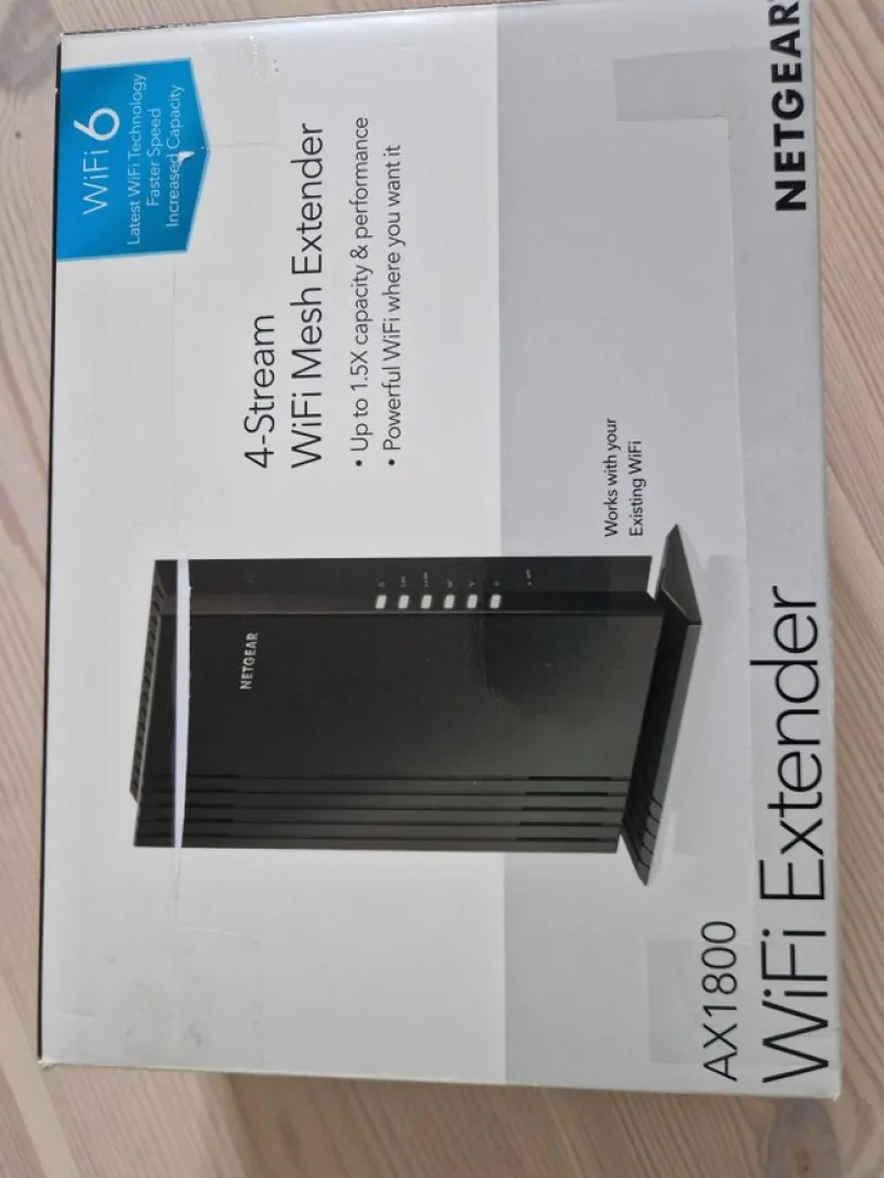 Tradera NETGEAR AX1800 WiFi6 dual-band extender eax20> Nätverk & Tillbehör