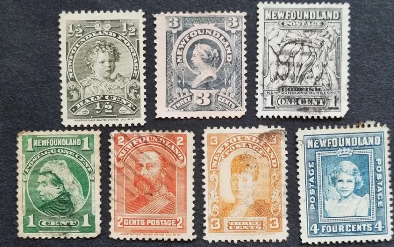 Tradera New Foundland Scott 60,78,80,81,83,253,256 Se besk.för förkort^ Nordamerika