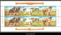 Tradera New Zealand | Hästar | Mi 906-908 | Postfriskt sammantryck | Kv 45:-^ Oceanien