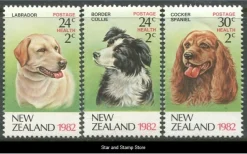Tradera New Zealand | Hundar | Mi 849-851 | Postfriskt^ Oceanien