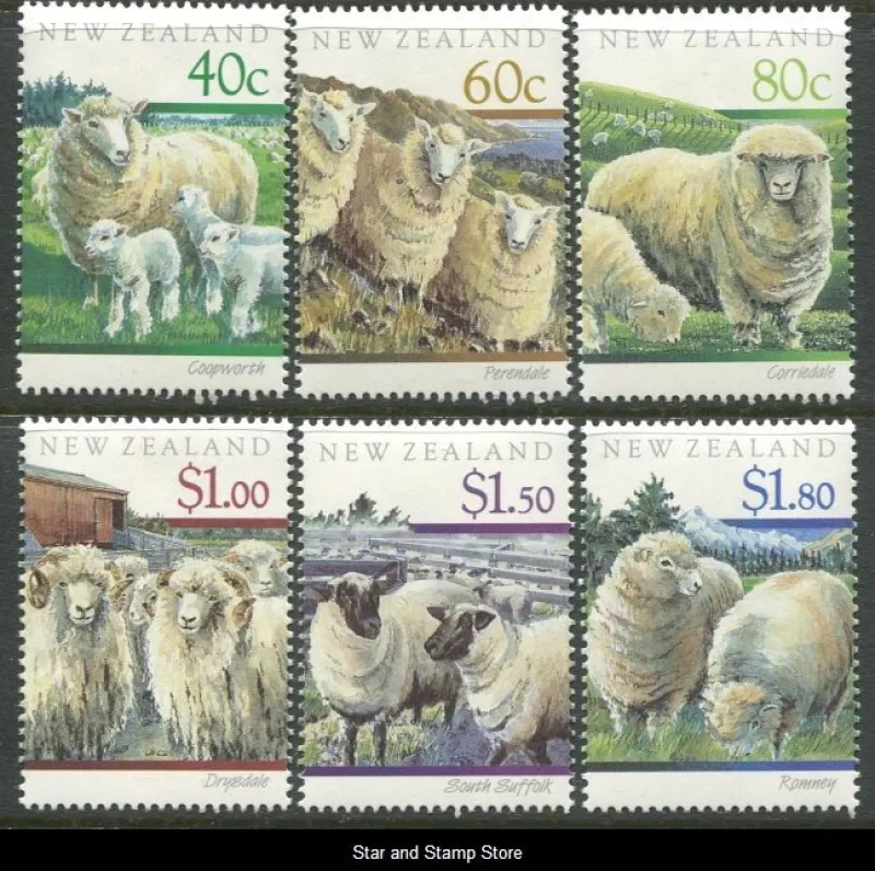 Tradera New Zealand | Mi 1150-1155 | Postfriskt | Kv 105:-^ Oceanien