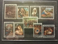 Tradera New Zealand/Nya Zeeland: 9 st julfrimärken (1960-talet)^ Oceanien
