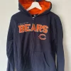 Tradera Amerikansk Fotboll<NFL marinblå och orange huvtröja, ungdom, Chicago bears